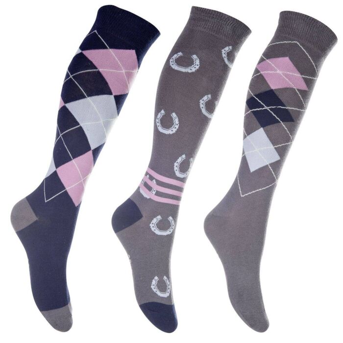Kinderreitsocken Reitsocken Kids 3er Set Größe 30-34