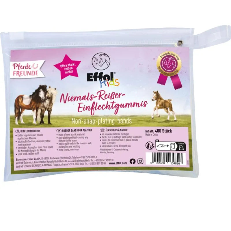 Effol Kids Niemals-Reißer Einflechtgummis bunt