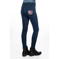 Reithose -Aymee Denim- Silikon-Kniebesatz Kinderreithose
