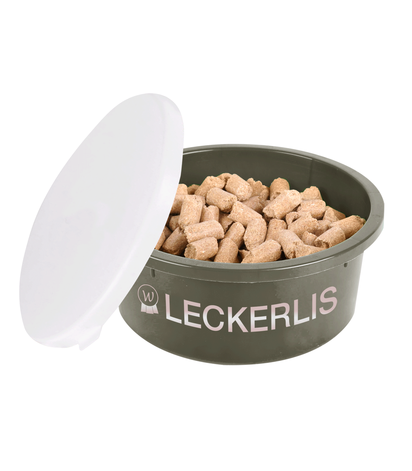 Futterschale mit Deckel , Portionierschale 2 Liter Volumen versch Farben