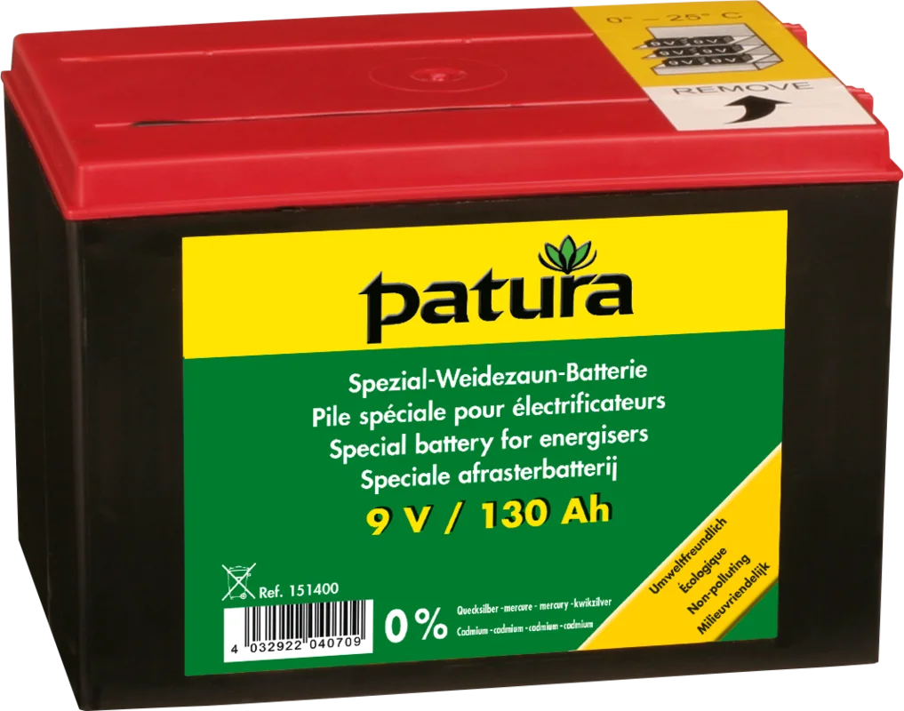 Patura Spezial Weidezaun Batterie 9v / 130 Ah