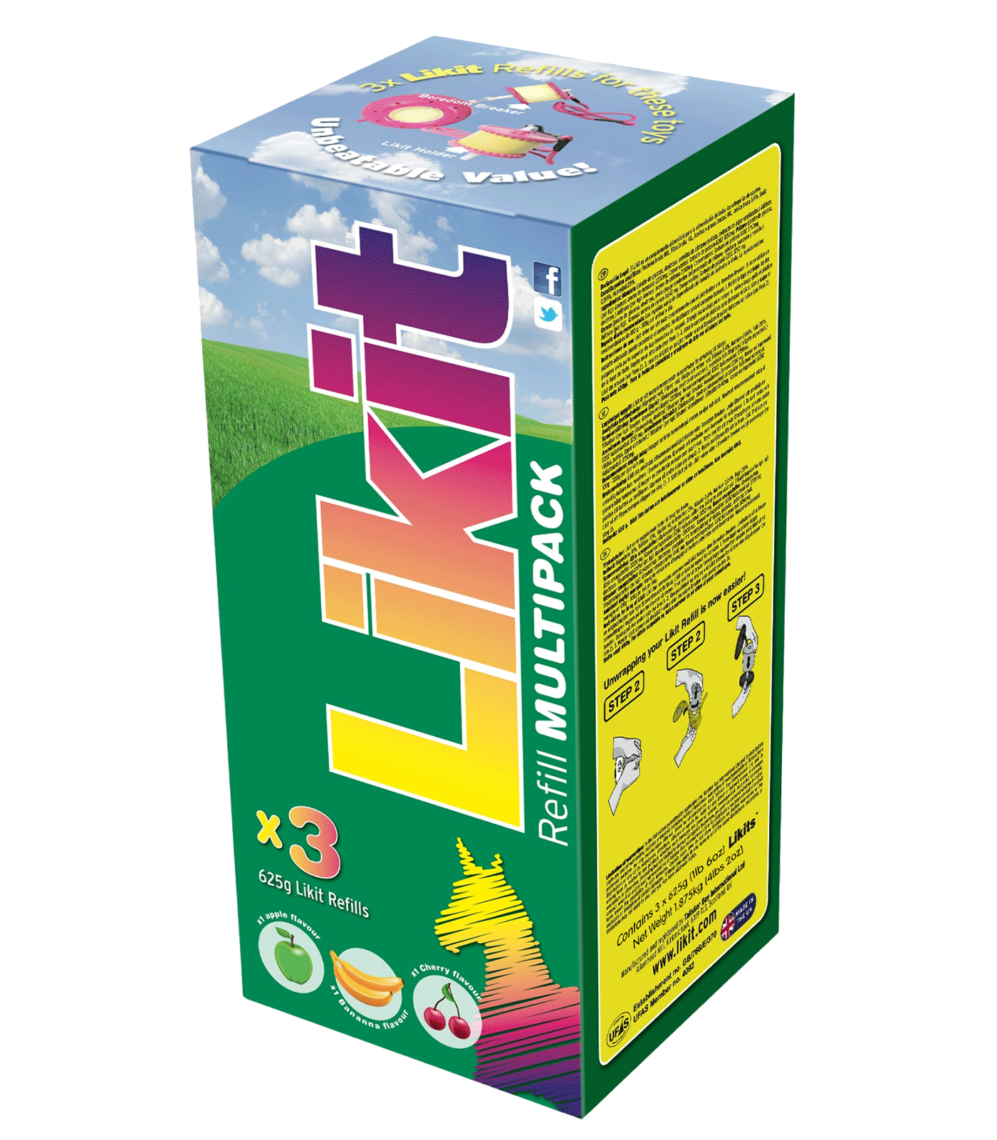 Likit Sammelpackung 3x625g Nachfüllpack
