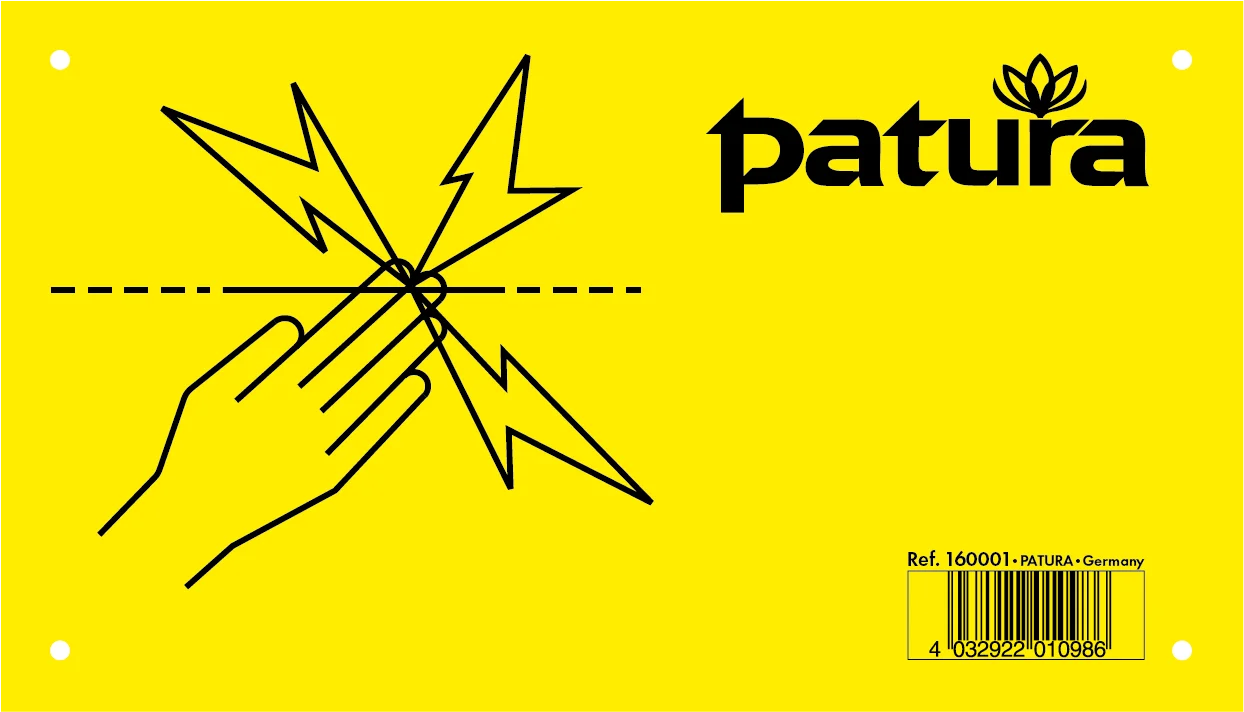 Patura Warnschild  / Verbotsschild