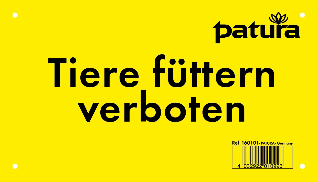 Patura Warnschild  / Verbotsschild