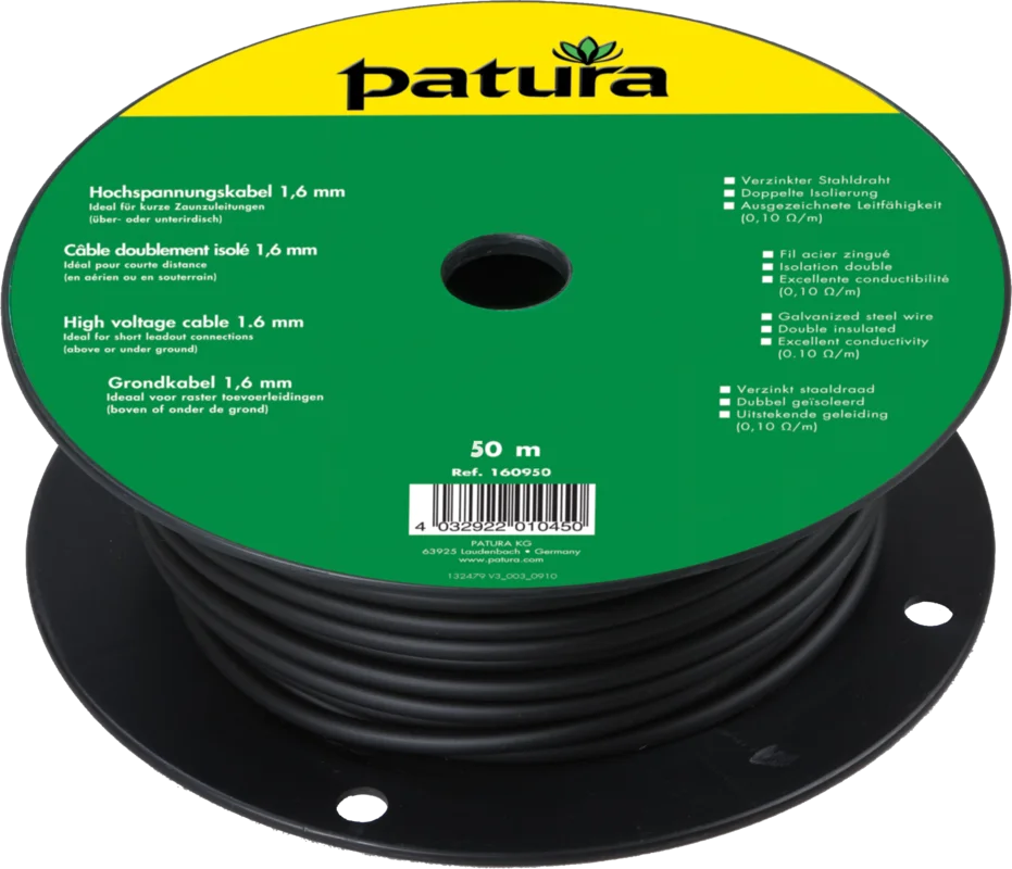 Patura Hochspannungskabel 1,6mm