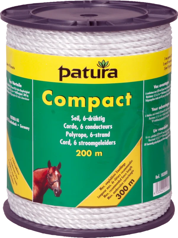 Patura Compact Seil 6 Leiter - 200m Rolle