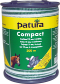 Patura Compact Breitband 10mm - weiß-grün 200m Rolle