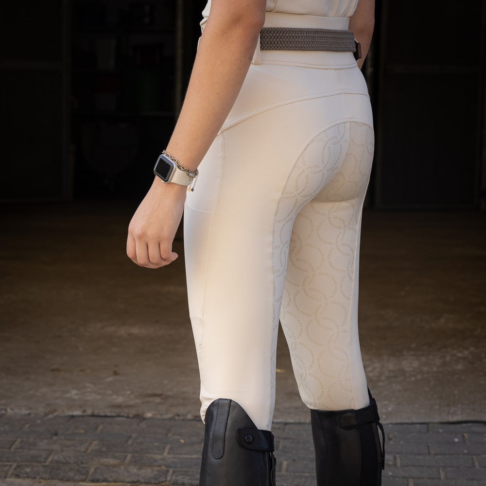 Reithose, Turnierreithose, Ivory Full Grip