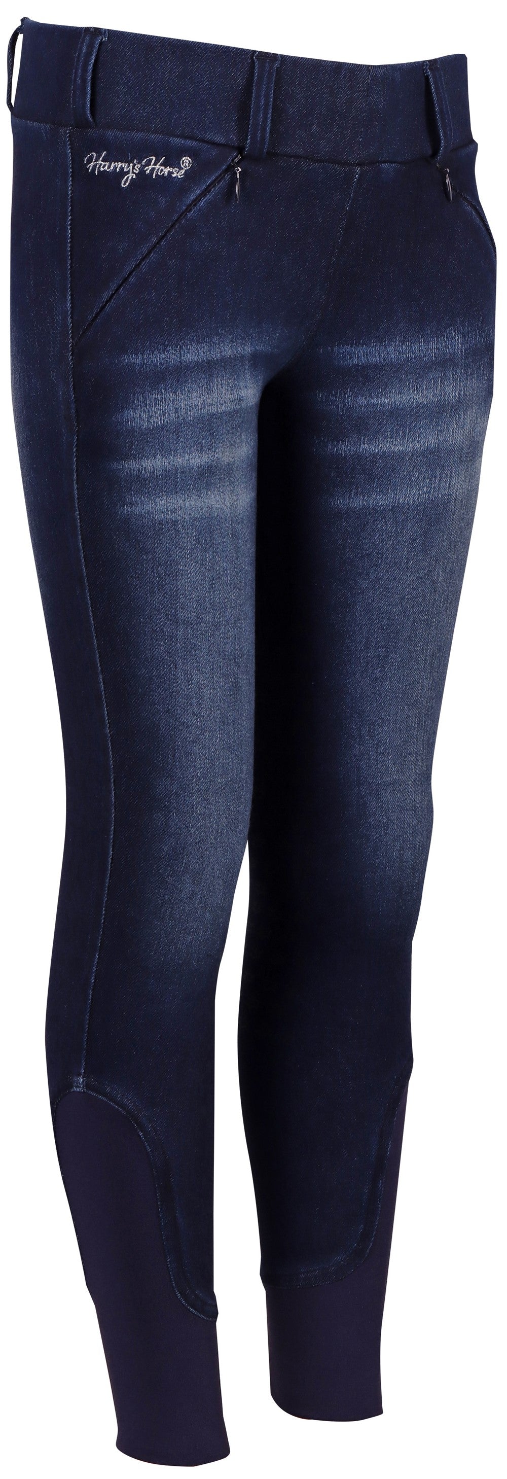 Reithose Equitights Denim Diva Violet Full Grip Kinderreithose ab Gr 104-152