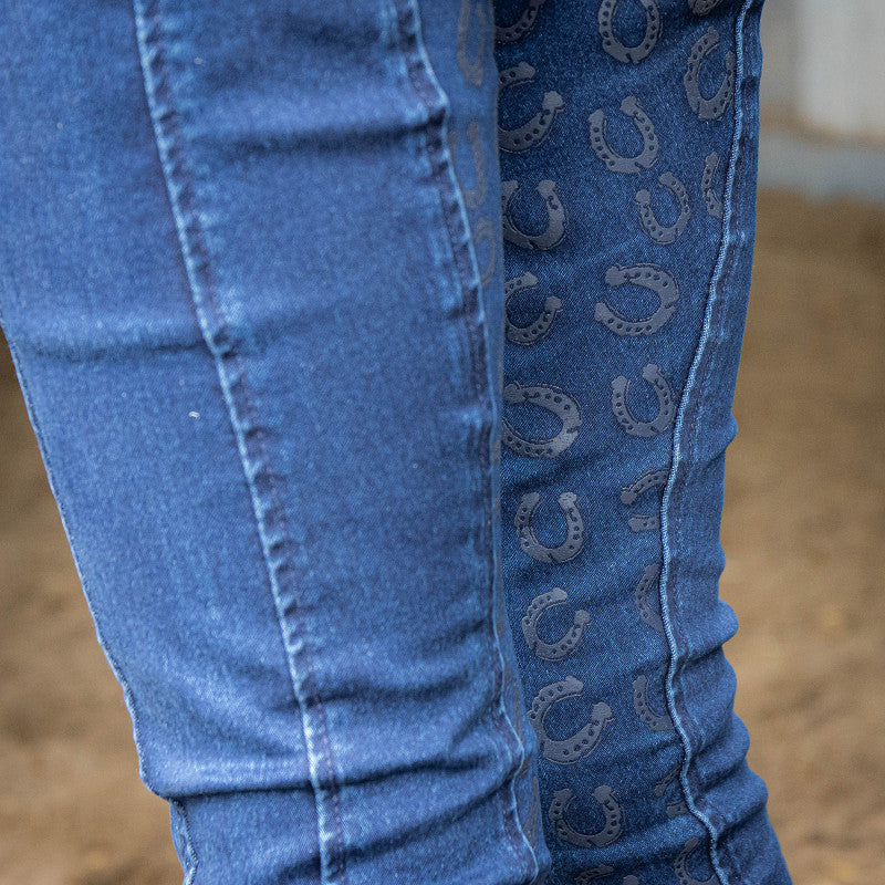 Reithose Equitights LouLou Denim Full Grip