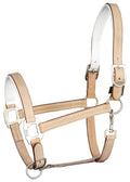 Lederhalfter Beige