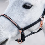 Lederhalfter Pony/Fohlen Crystal Rosegold  Halfter