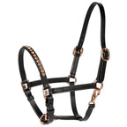 Lederhalfter Pony/Fohlen Crystal Rosegold  Halfter