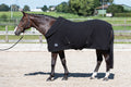 Fleece Decke mit aufrollbarem Hals schwarz