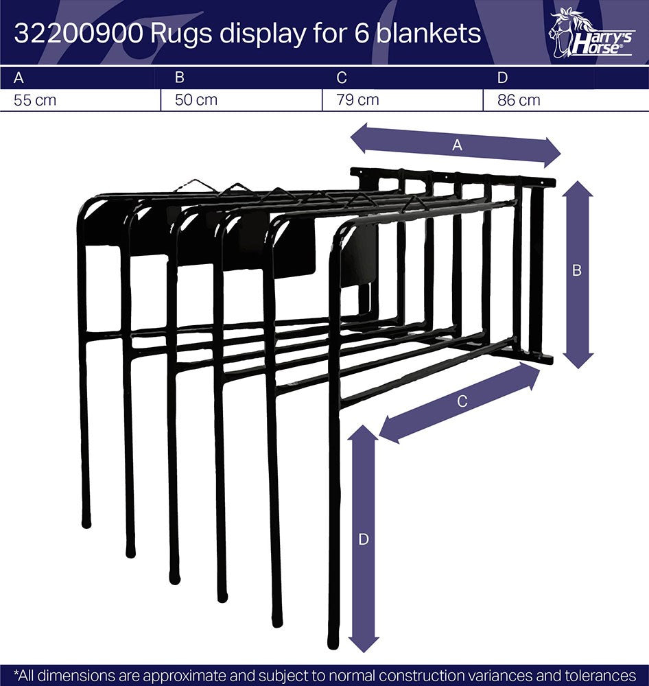 Deckenhalter Wand für 6 Decken Heavy Duty