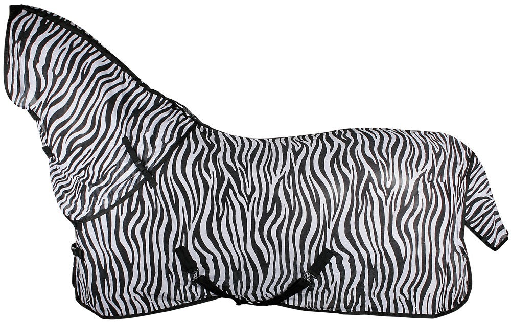 Fliegendecke Zebra mit abnehmbarem Halsteil