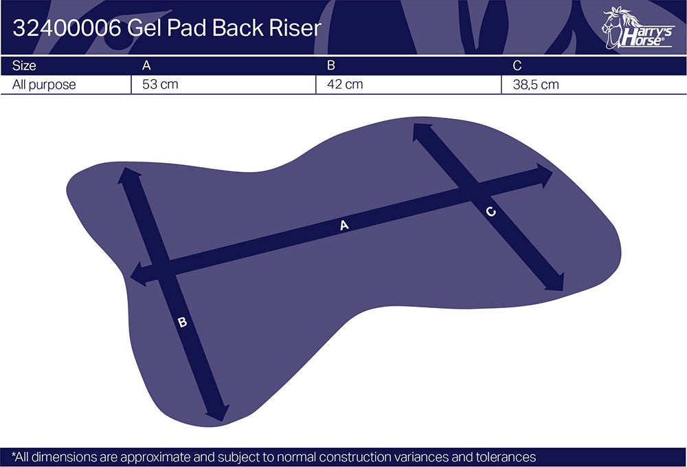 Sattelunterlage Gel TPR Back Riser