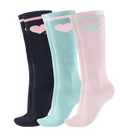 3 er Pack Reitsocken Glitter für Kinder