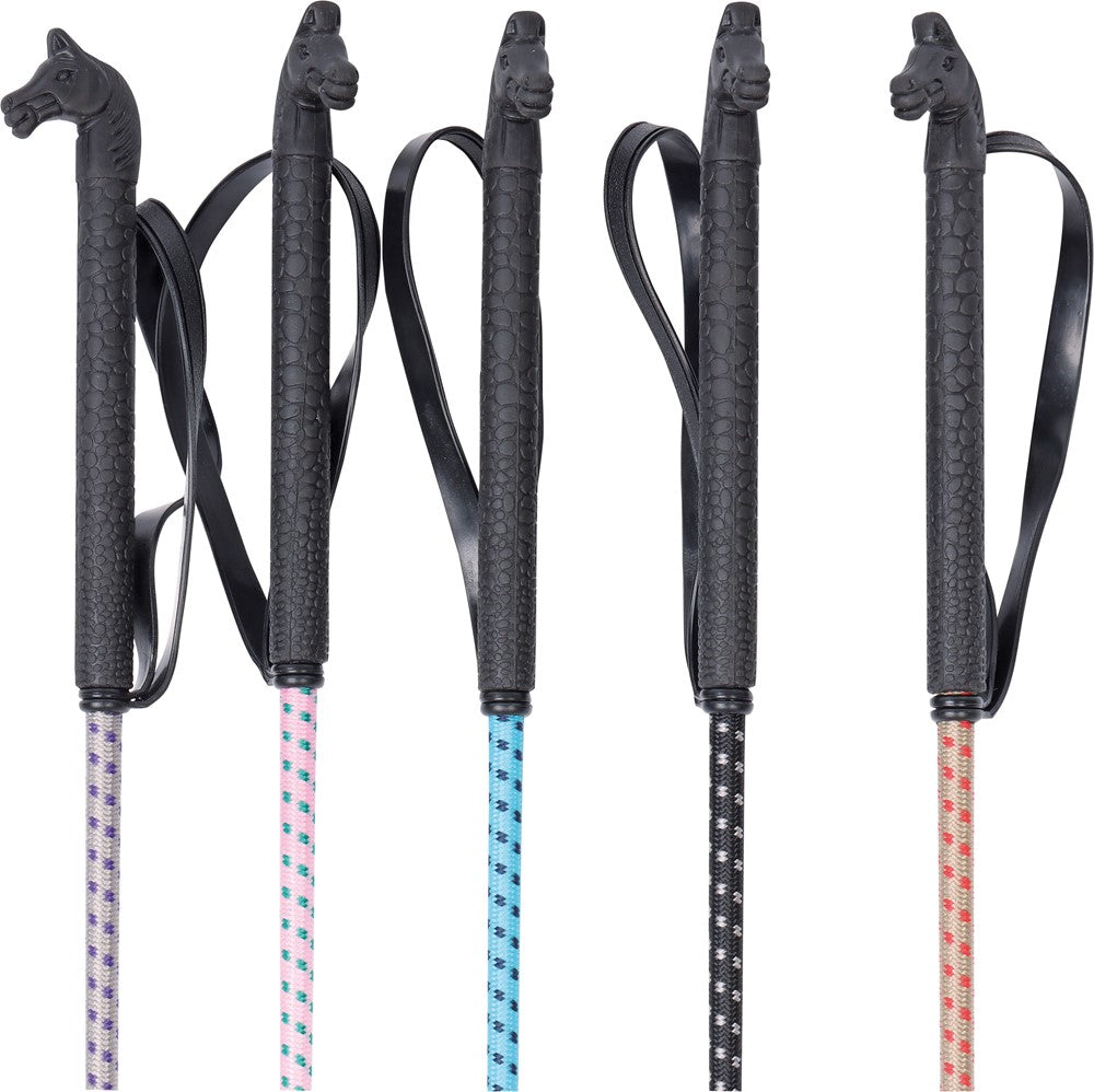 Reitgerte Pferdekopf TwoTone 70cm