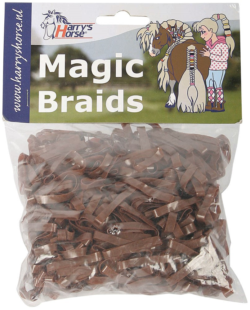 Mähnengummis Magic Braids, verschiedene Farben, Putzzeug & Zubehör