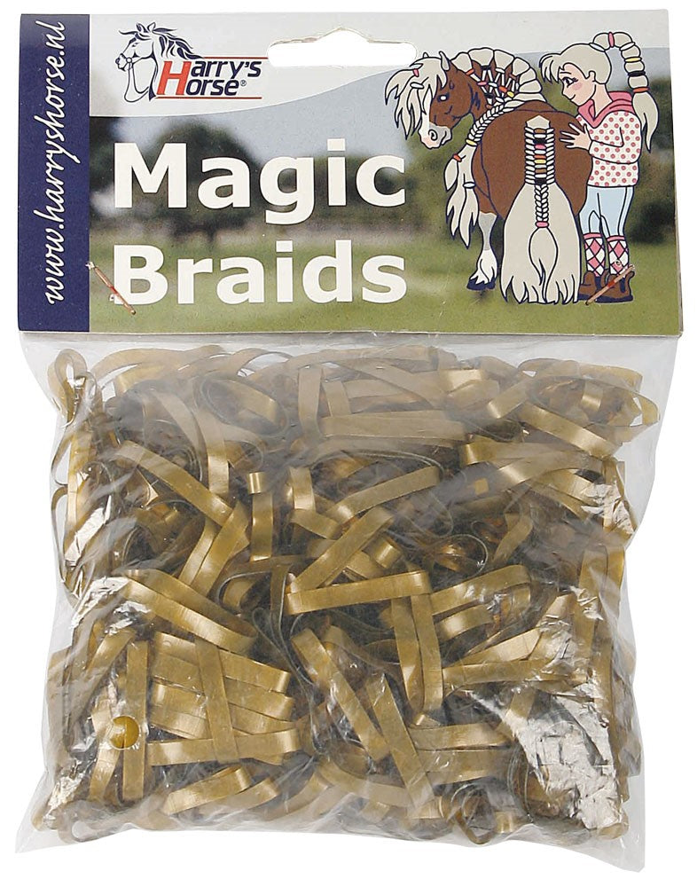 Mähnengummis Magic Braids, verschiedene Farben, Putzzeug & Zubehör