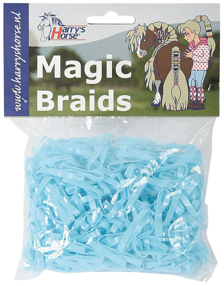 Mähnengummis Magic Braids, verschiedene Farben, Putzzeug & Zubehör