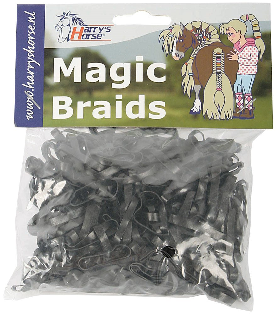 Mähnengummis Magic Braids, verschiedene Farben, Putzzeug & Zubehör