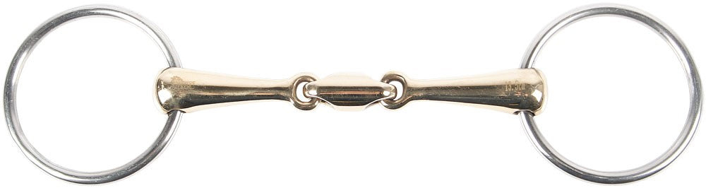 Wassertrense doppelt gebrochen Gold Brass 20mm