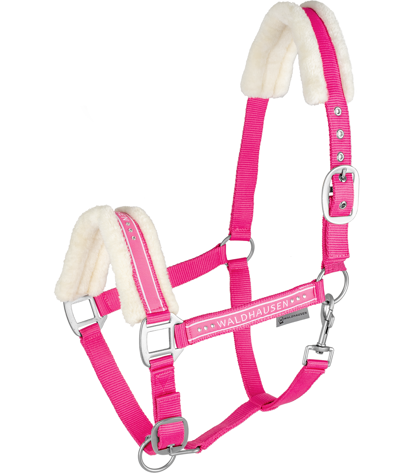 Halfter pink Plüsch Elegant
