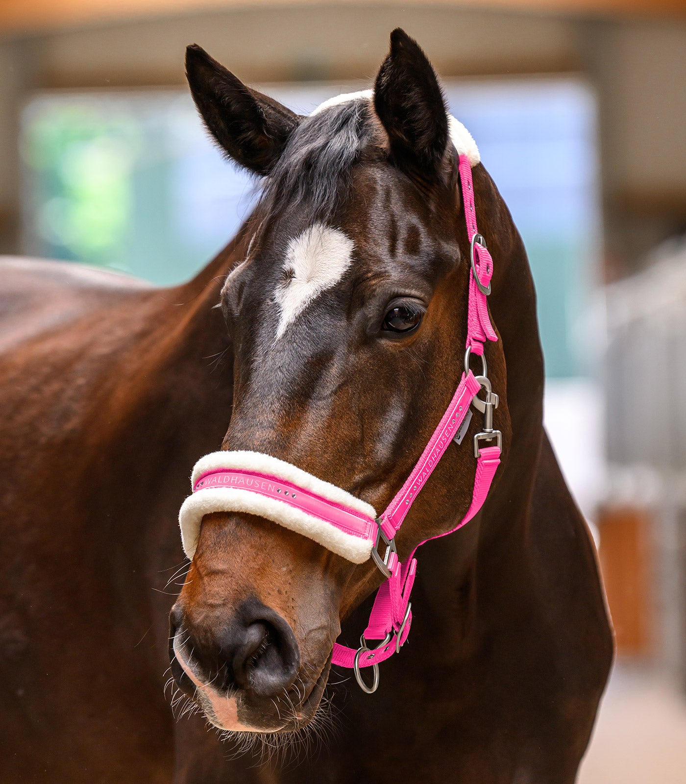 Halfter pink Plüsch Elegant