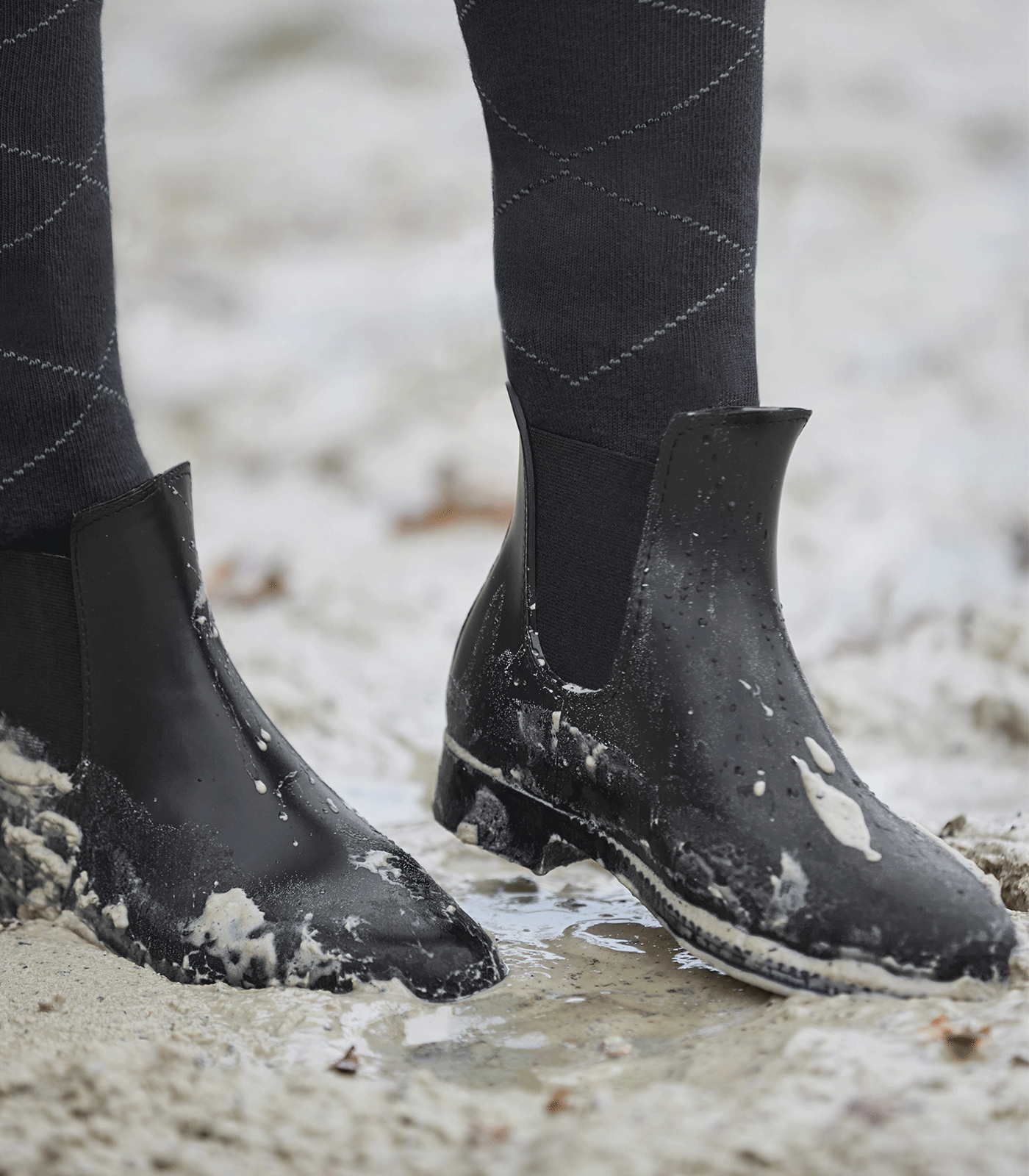 Jodhpurstiefelette Chelsea, schwarz