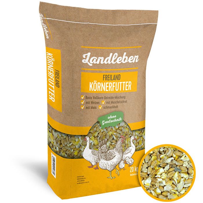 Landleben Freiland Körnerfutter 20kg Sackware