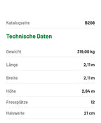 Compact-Viereckraufe, mit Sicherheits-Palisadenfressgittern, ohne Oberlenkerrohr