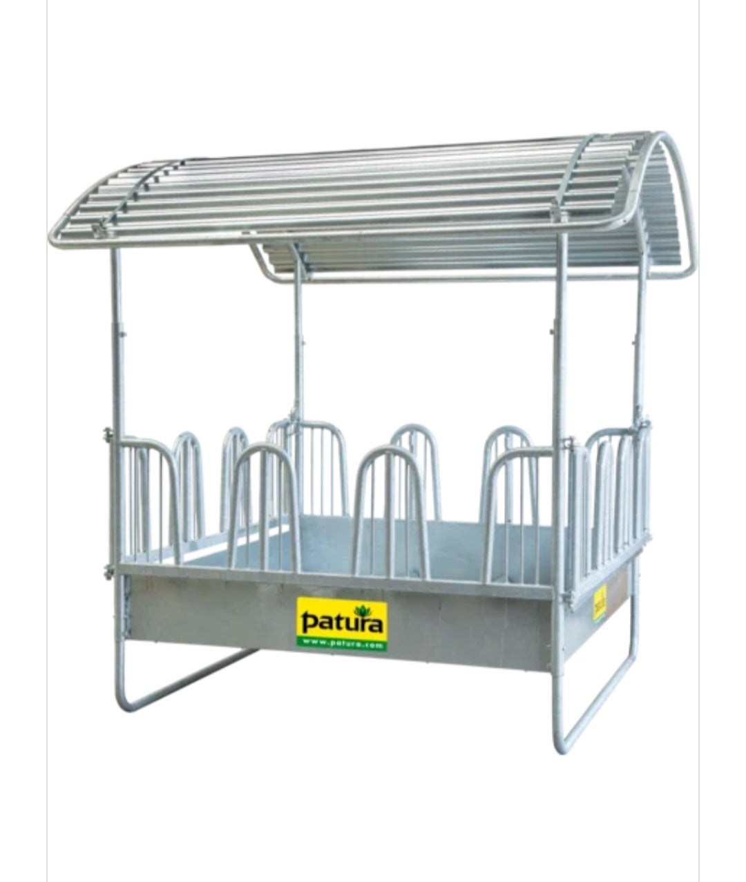Compact-Viereckraufe, mit Sicherheits-Palisadenfressgittern, ohne Oberlenkerrohr